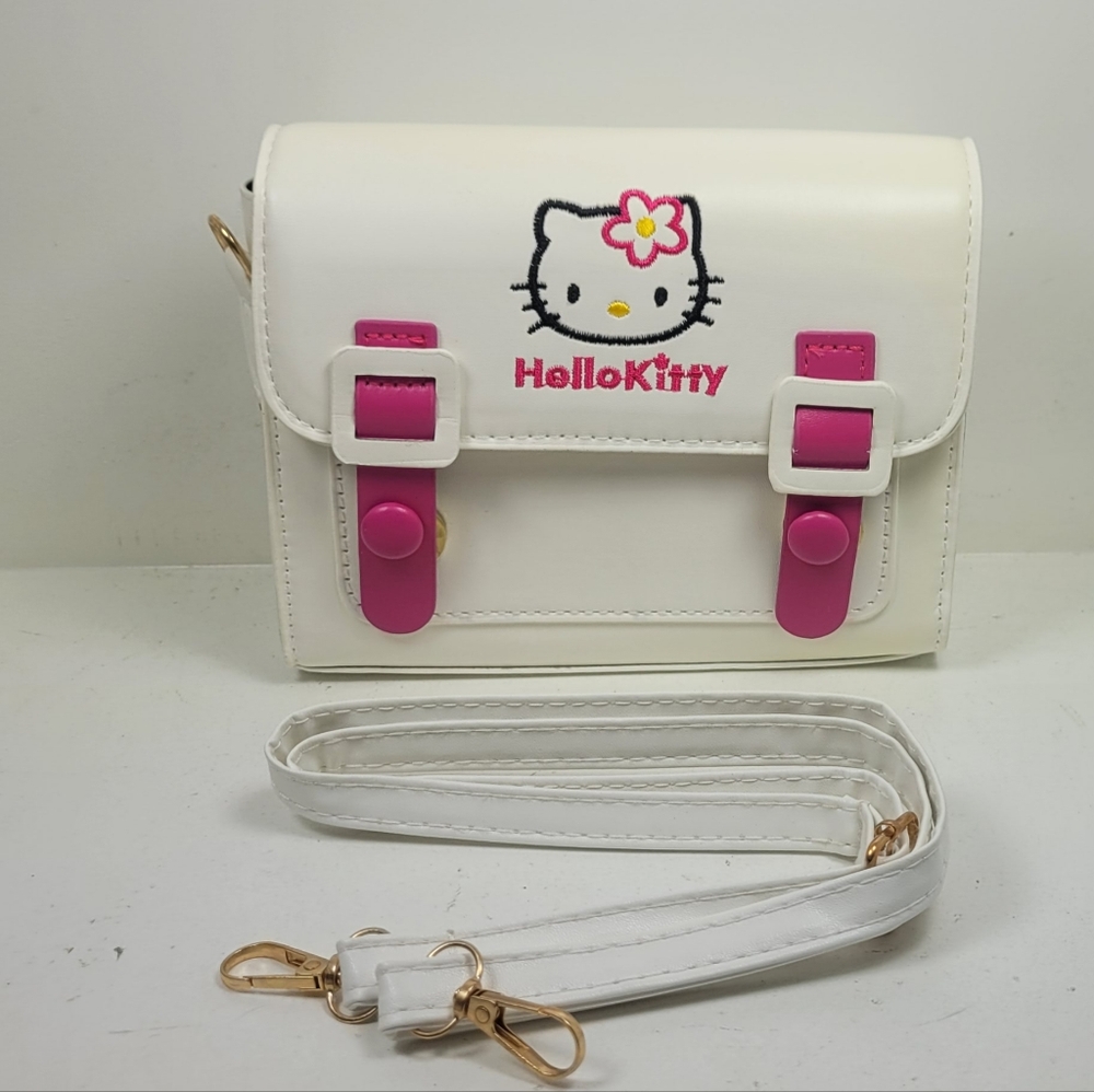Hello Kitty White and Pink Crossbody Bag